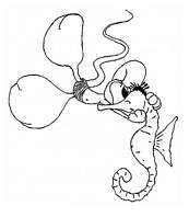 coloriage diddl et hippocampe